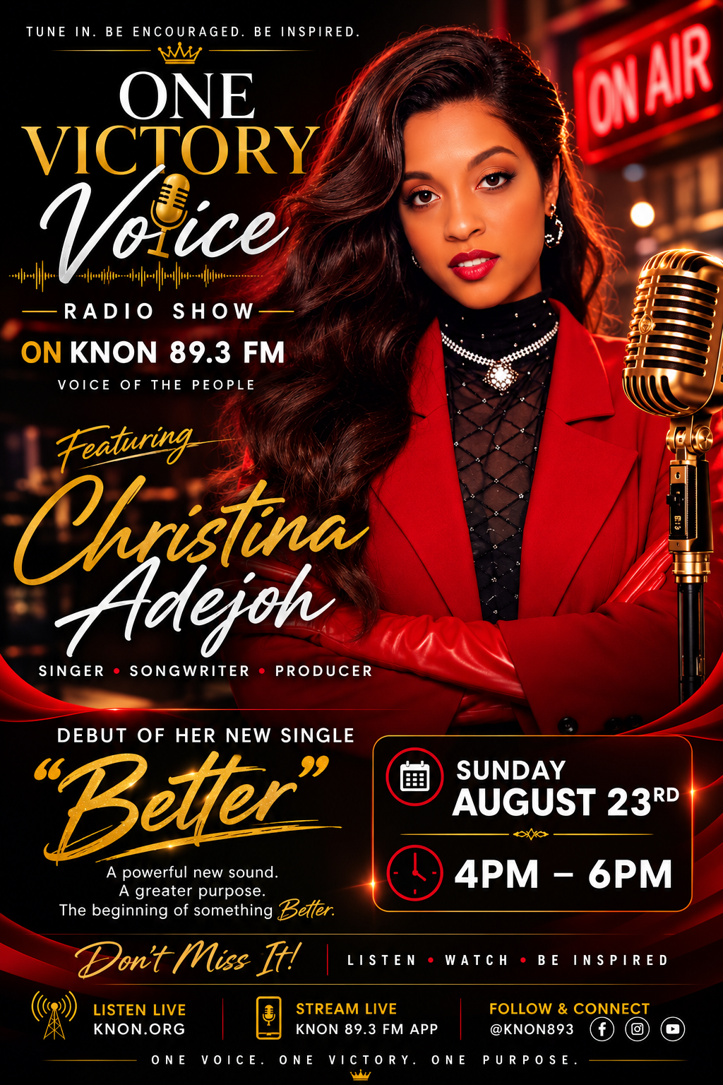 Christina past show guest appearance flyer